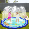 Splash Pad For Kids - Sprinkler For Dog And Toddlers And Baby Pool - Inflatable Summer Outdoor Sprinkler Pad Splash Play Mat Water Toys