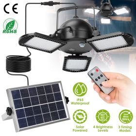 Solar Pendant Lights IP65 Waterproof Shed Light 120¬∞ Adjustable Garage Light with 3 Timing Modes 4 Brightness Levels