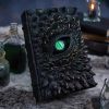 1pc Resin Craft Halloween Dragon Eye Statue, Western Decorative Demon For Bedroom Office Living Room Balcony Desktop Decor