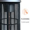 Infrared Electric Freestanding Outdoor Heater,IP55 Waterproof, Touch Switch,1200W