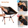 Foldable Camping Chair Collapsible Ultra-light Camping Chair Backpacking Chair For Outdoor Camping Fishing BBQ Beach Picnic