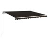 Automatic Retractable Awning 157.5"x118.1" Anthracite