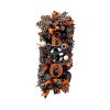 19.7 Inch Halloween wreath door hanging wreath Halloween scary pumpkin wreath door decorative pendant garden