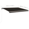 Automatic Retractable Awning 157.5"x118.1" Anthracite