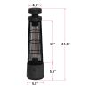 Infrared Electric Freestanding Outdoor Heater,IP55 Waterproof, Touch Switch,1200W