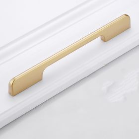 Gold Handle Closet Door Handle Drawer Cabinet Shoe Cabinet Single Hole Handle (Option: Modern style-196mm)