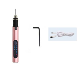 Wireless Jade Carving Machine Polishing Engraving Tool Electric Polishing Pen (Option: Pink-Opp bag-USB)