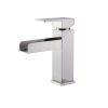 Single Handle Bathroom Faucets - Single Hole Bathroom Vessel Faucet for Sink 1 Hole, Waterfalll Bathroom Vessel Sink Faucets