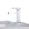 Single Handle Bathroom Faucets - Single Hole Bathroom Vessel Faucet for Sink 1 Hole, Waterfalll Bathroom Vessel Sink Faucets