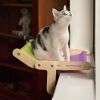 Mewoofun 5 Color Cat Pet Window Wooden Component Bed Hanging Cotton Canvas